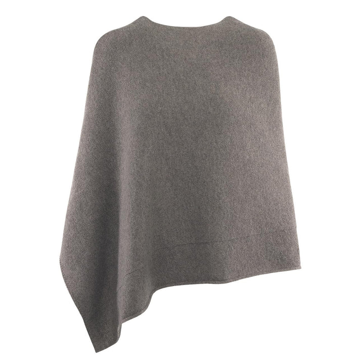 GIESSWEIN Merino Lambswool Poncho - Damen Feinstrick Überwurf aus Merinowolle, Wool Cape, Frauen Str