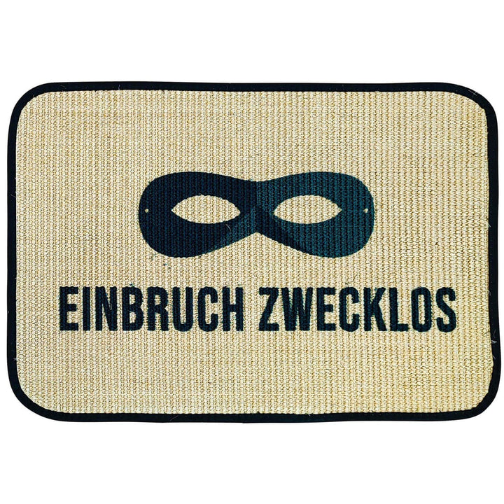 WohnDirect Eco-Sisal Fussmatte 40x60 - Fussmatte 100% Sisal - rutschfeste Türmatte Einbruch zwecklos