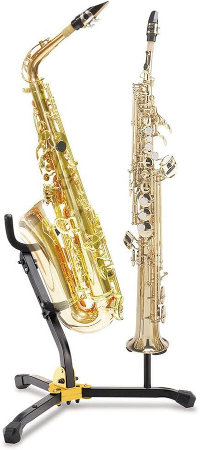 Hercules DS533BB Stand for 1 Alto/Tenor SAX and 1 Soprano SAX with bag Originalversion, Originalvers