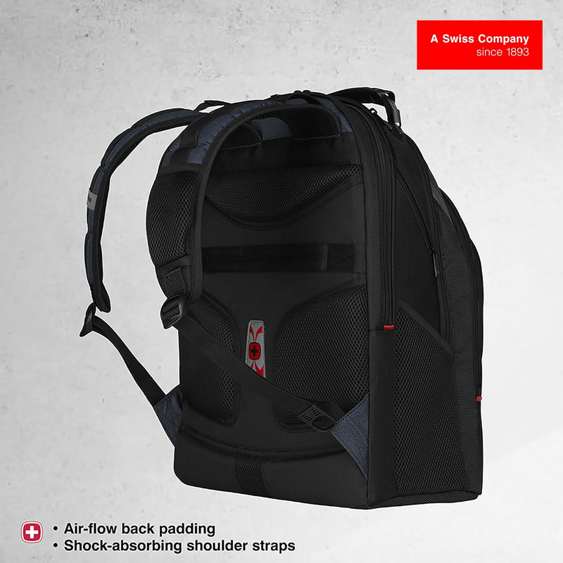 WENGER Ibex Laptop-Rucksack mit Tabletfach, Notebook bis 17 Zoll, Tablet bis 10 Zoll, Organizer, 23