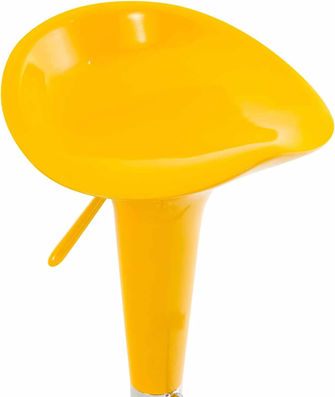 CLP Barhocker Saddle mit drehbarem Kunsttoffsitz und Fussablage I Höhenverstellbarer Hocker mit Meta