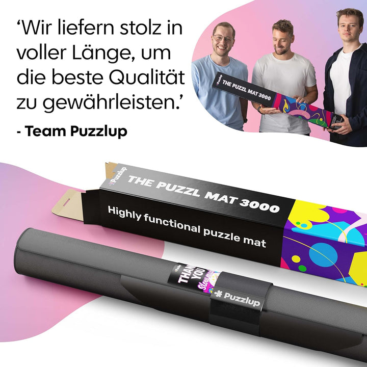 Puzzlup Puzzlematte bis 3000 Teile - 95 x 150 cm - Premium Puzzle Rolle für 500, 1000, 1500, 2000 un