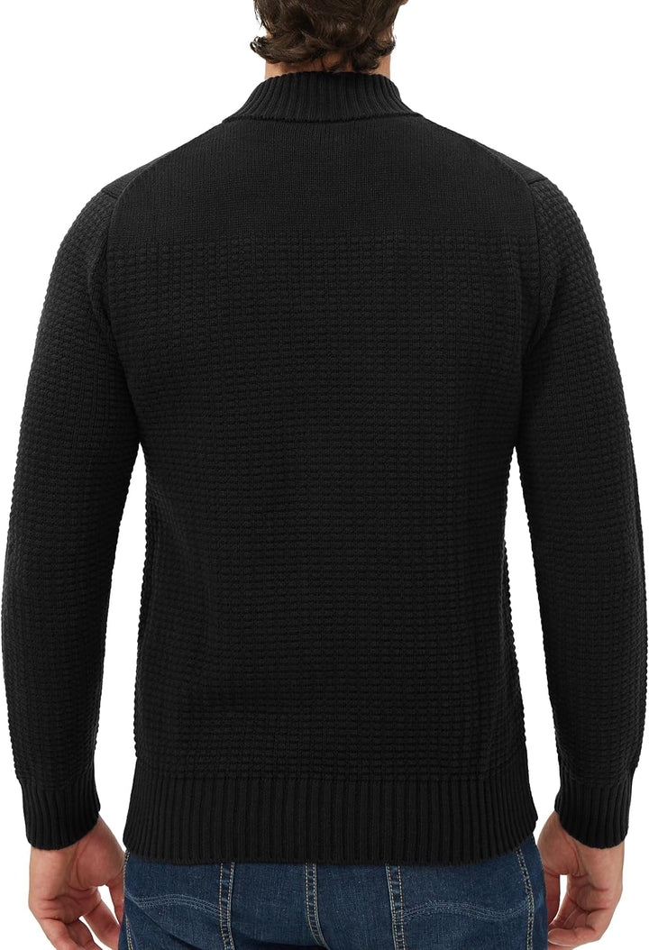 Pioneer Camp Herren Strickjacke Mit Reissverschluss Stehkragen Cardigan Herren Zip Sweaters Fein-Str