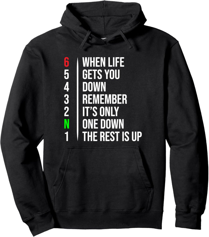 Motorbike Motorcycle Gears When Life Gets You Down Pullover Hoodie