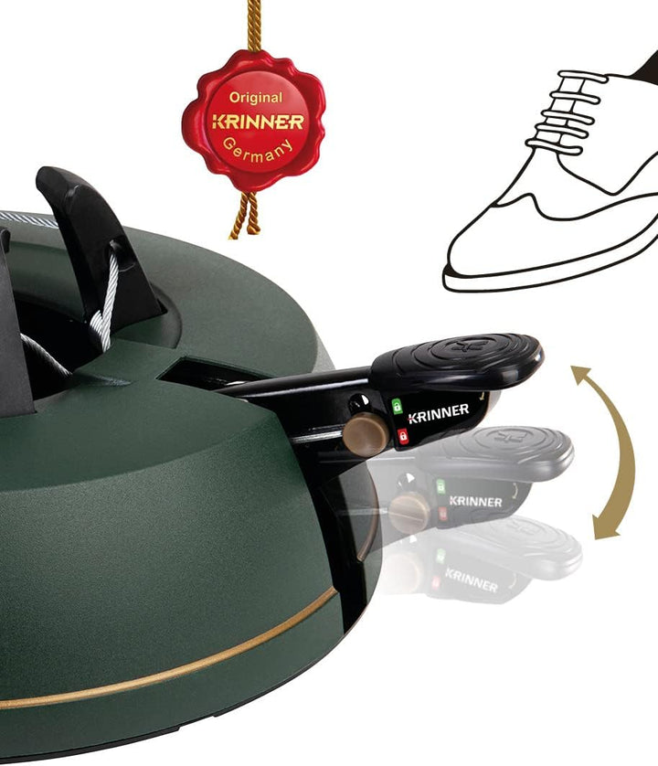 Krinner Comfort Grip S Christbaumständer Weihnachtsbaumständer inkl. Fusspedal Einseiltechnik mit 3,