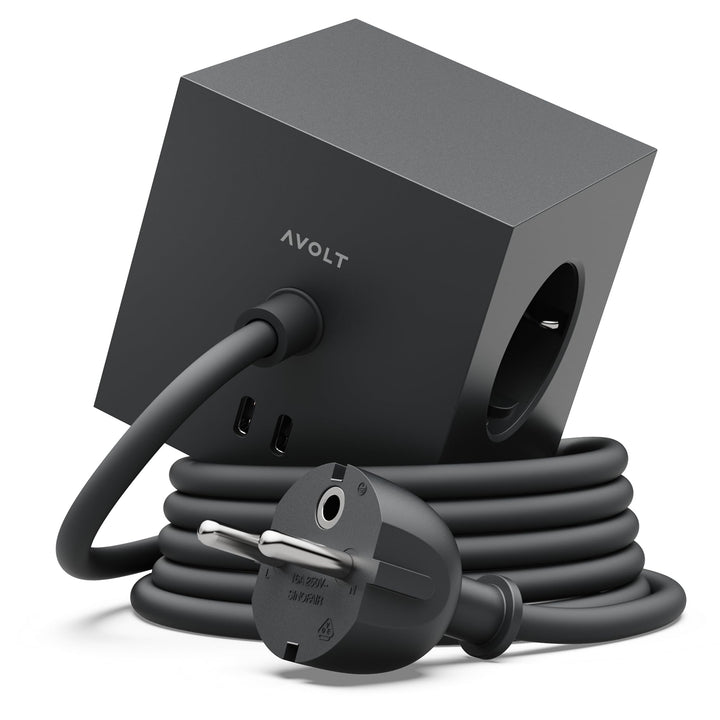 Avolt Steckdosenleiste Wurfel USB C - Die Weltweit Ersten Designer-Steckdosenleisten - 3 Steckdosen