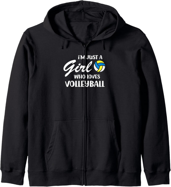 Die Mädchen, die Volleyball S für Teenager Mädchen, Frauen, Kapuzenjacke
