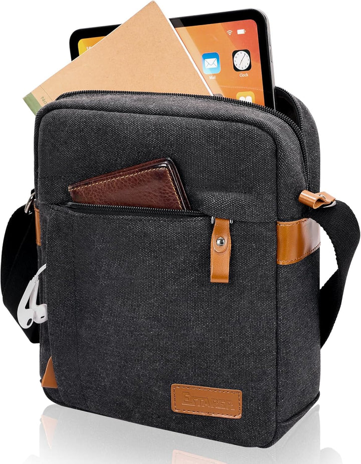 ESTARER Umhängetasche Herren Klein, 9,7 Zoll Schultertasche Herren, Herrentasche zum Umhängen für Sc