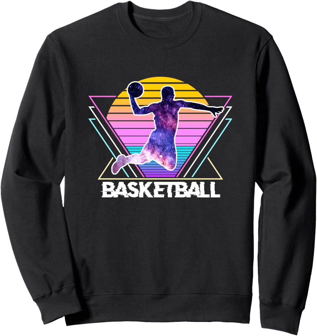 Basketball Sport Retro Vintage Vaporwave 90er Jahre Sweatshirt