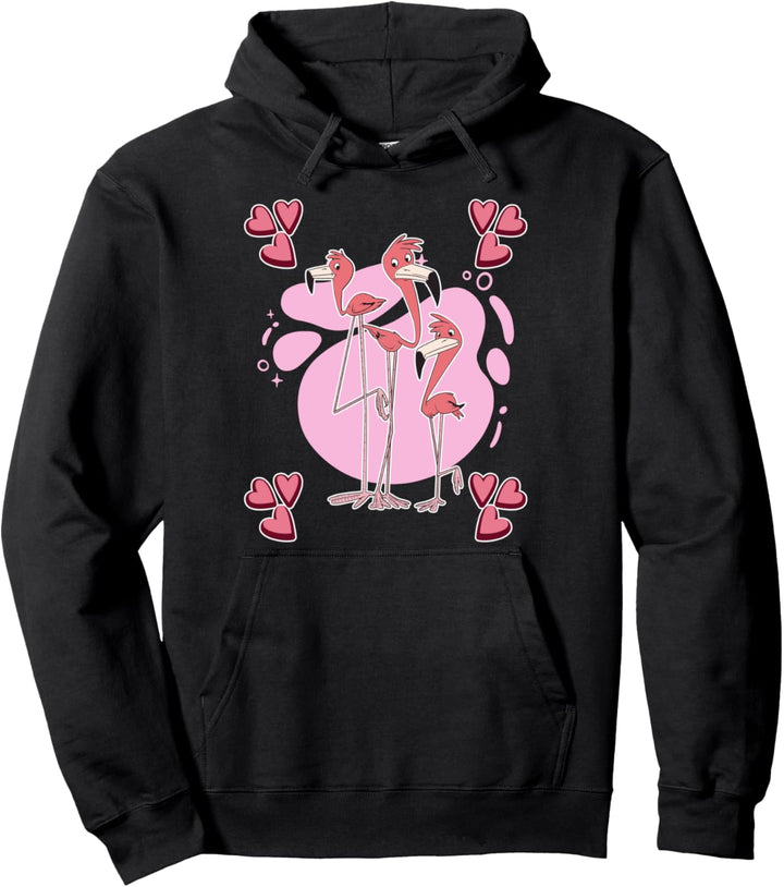 Damen Flamingo Zeichnung Mädchen Flamingo Pullover Hoodie