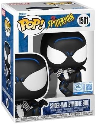 Funko POP! Offizielle Spider-Man-Figur, Spider-Man-Figur, schwarzer Anzug