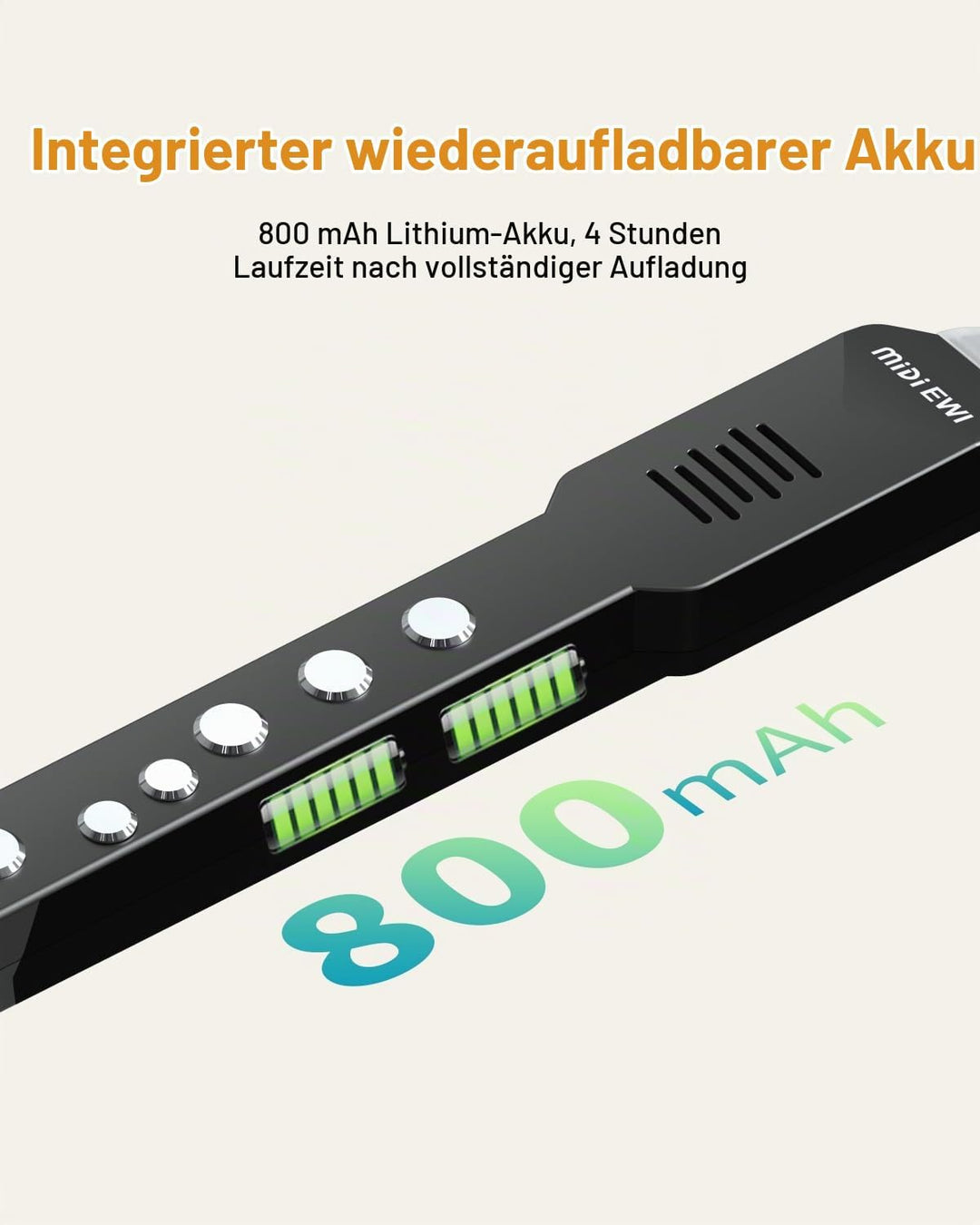 Digitales Blasinstrument, Elektrisches Blasinstrument Schwarz Unterstützt MIDI-Bluetooth, Elektronis