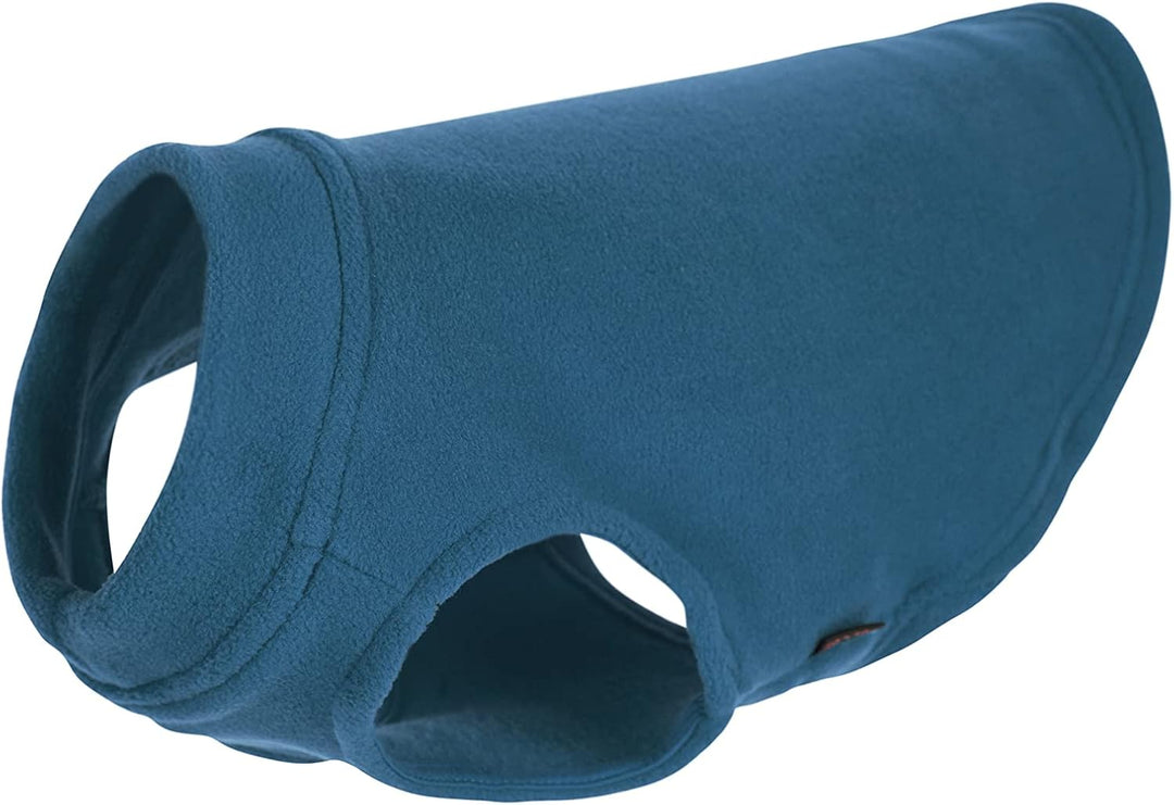 Gooby - Stretch Fleece Weste Pullover Fleece Weste Jacke Pullover für Hunde Stahlblau Grösse S stahl