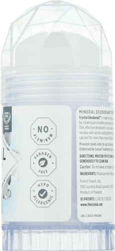 Crystal, Körper-Deodorant, Stick, ohne Duft, 125 ml Original 125 ml (1er Pack), Original 125 ml (1er