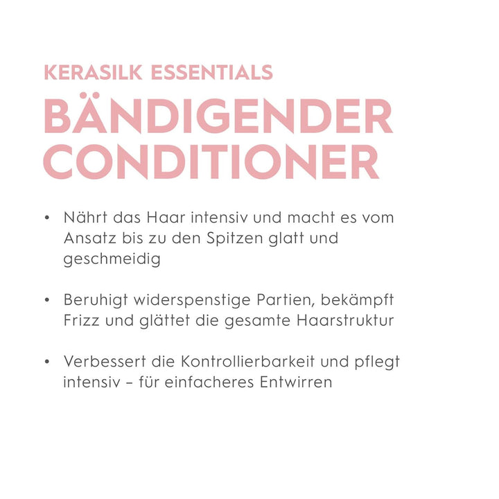 Kerasilk Essential, Bändigender Conditioner für widerspenstiges und krauses Haar, 750ml 750 ml (1er