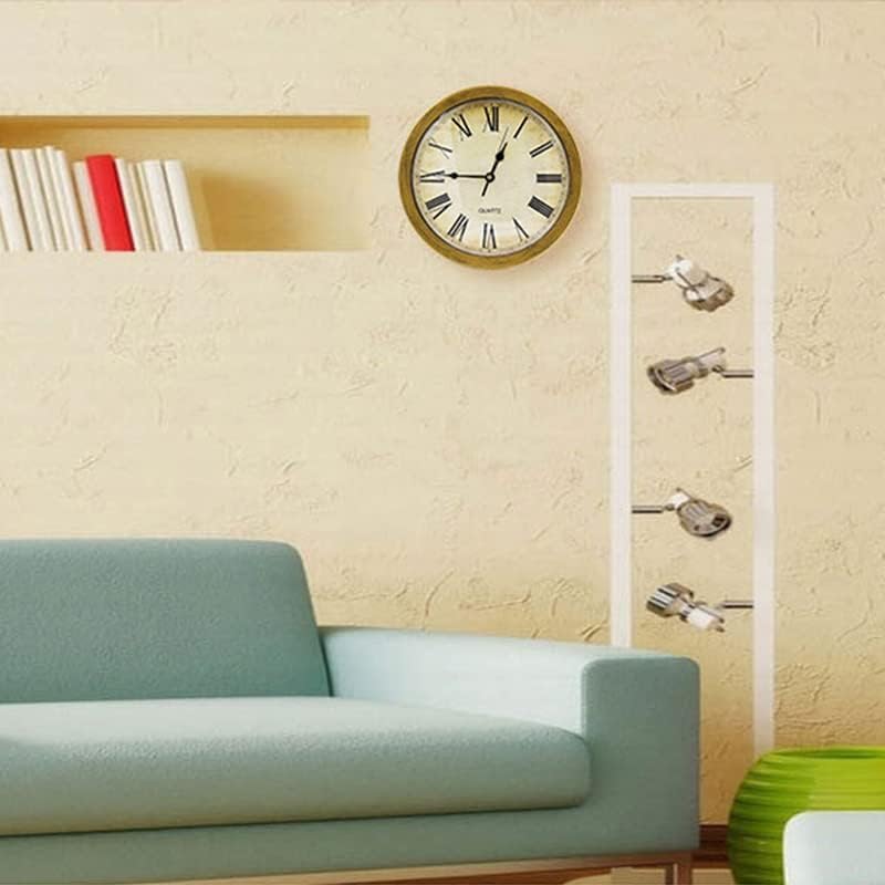 Wanduhr mit verstecktem Fach, Vintage -Plastik -Runde Wanduhr Ablenkung Safer grosser Aufbewahrung G
