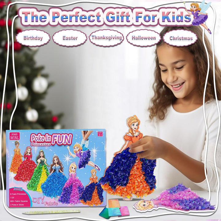 JRD&BS WINL DIY Kunstset für Kinder,Poke-in Kunst Blumenstrauss, kreative Aktivität für Kinder, Gesc