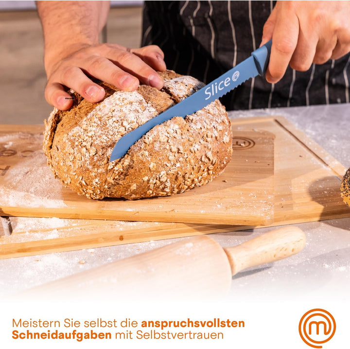 MasterChef Messerset, Küchenmesser Set ink. Kochmesser, Gemüsemesser, Schälmesser, Schneidemesser &