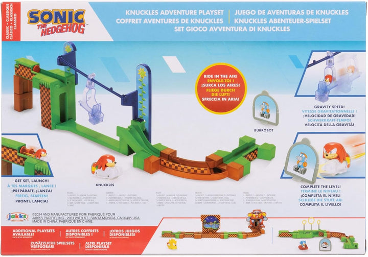 Sonic The Hedgehog Go Go Racers Spielset Knuckles Adventure Fun Track und High Speed Launcher