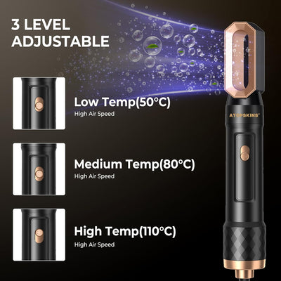 6 in 1 Warmluftbürste Set, Airstyler, mit 6 Ersatz: 1000W Haartrockner,Rundbürstenföhn Thermal Brush