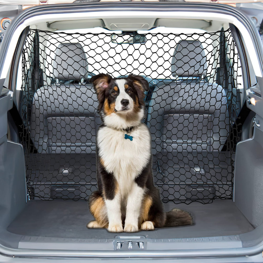 LanLan Türschutzgitter für Haustiere Netztrennunggepäcknetz hundegitter Auto Kofferraum Hundegitter