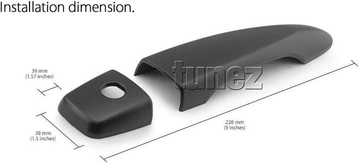 tunez Türgriffabdeckung Mattschwarz Für Navara NP300 D23 Serie X-Trail T32 Qashqai J11 DX RX ST Visi
