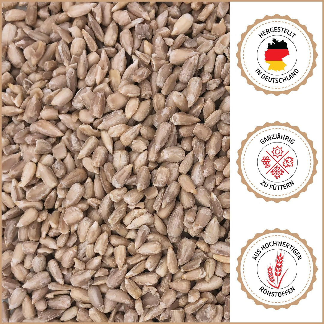 SUPRAVIT Sonnenblumenkerne Vogelfutter 25kg geschält I Frische ölhaltige Kerne aus besten Anbaugebie