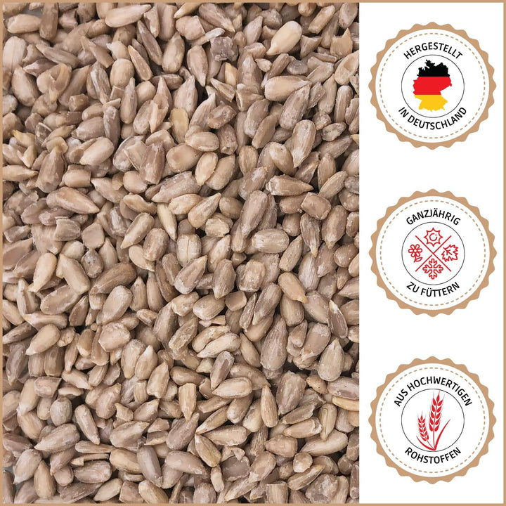 SUPRAVIT Sonnenblumenkerne Vogelfutter 25kg geschält I Frische ölhaltige Kerne aus besten Anbaugebie