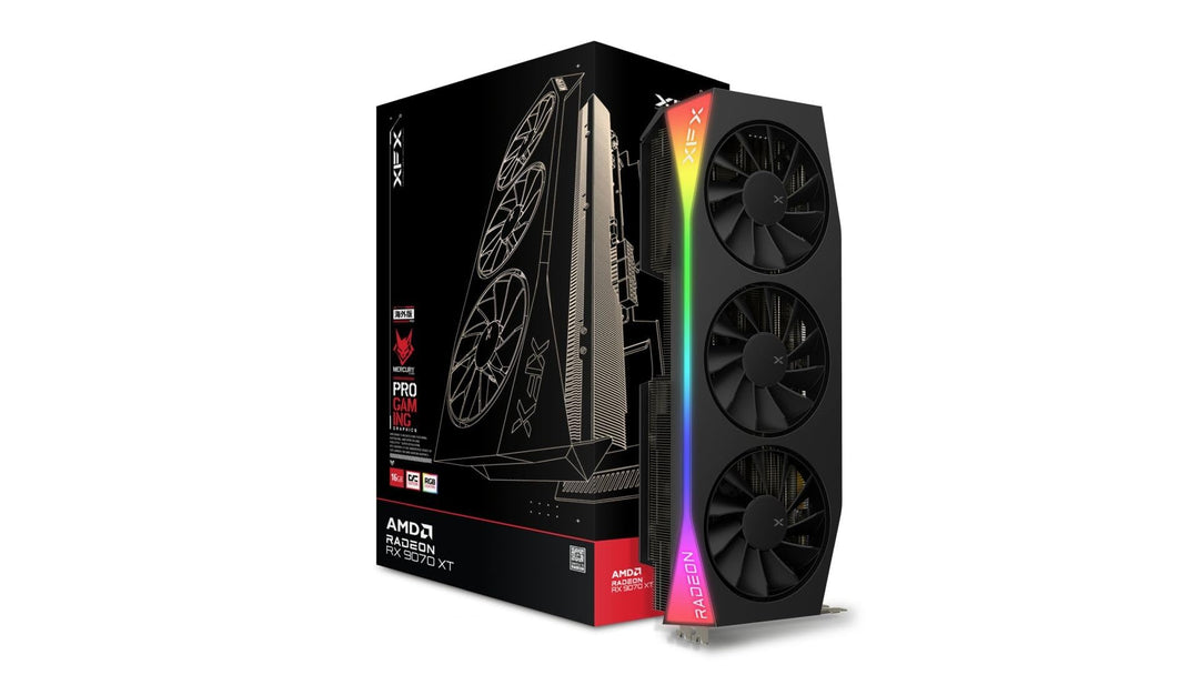 XFX Mercury AMD Radeon RX 9070XT OC Gaming Edition mit RGB 16GB GDDR6, HDMI 3xDP, AMD RDNA™ 4 (RX-97