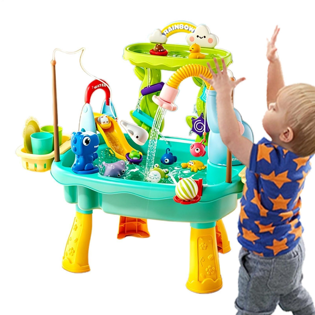 Kinder Wassertisch Angelspielzeug Mit Elektropumpe | Spielzeug-Küchenspüle für draussen Für Und Mädc