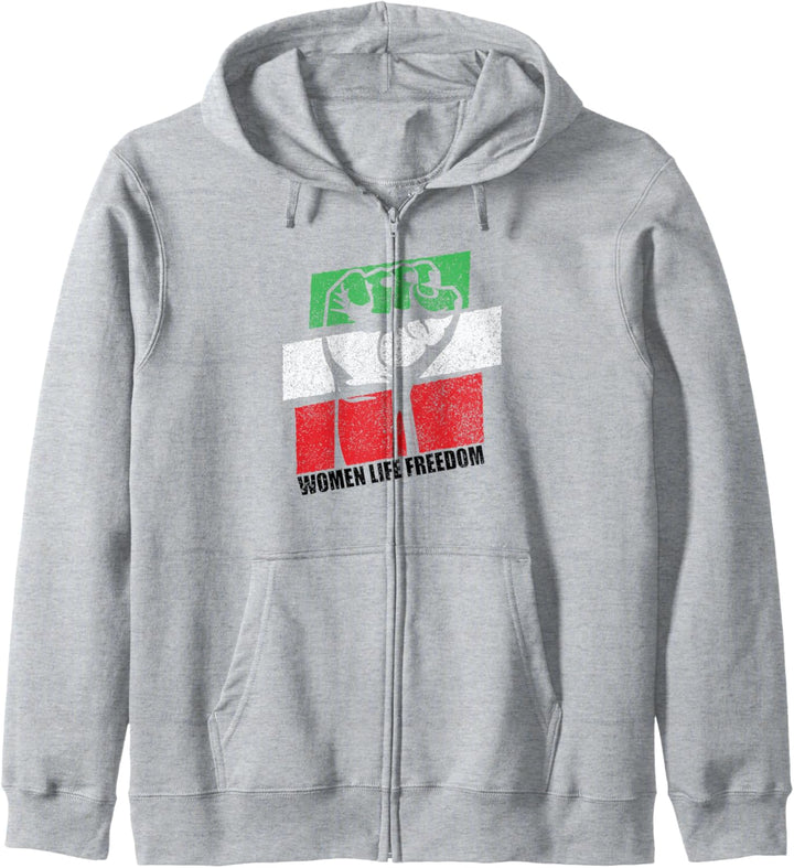 Iranische Flagge Women Life Freedom Support Kapuzenjacke
