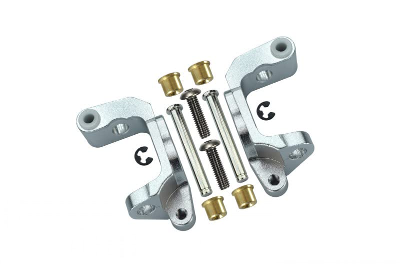 GPM HPI Bullet 3.0 Nitro & Bullet Flux Tuning Teile Aluminium C-Hub - 1Pr Set Silver