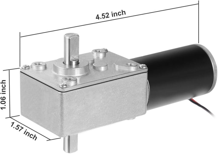 sourcing map Wurm Zahnrad DC 12V 30RPM hoher Drehmoment Geschwindigkeit Reduzierungs Motor, 12V 30RP