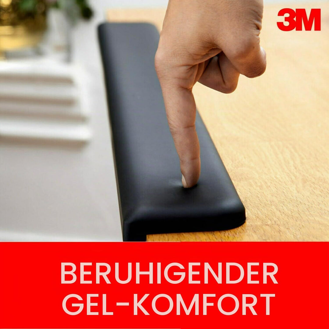 3M Gel-Handballenauflage für Stehpulte, verschiedene Arbeitspositionen, Schwarz (WR200B) 30 in. W x
