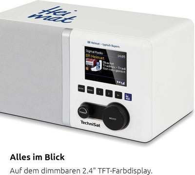 TechniSat DIGITRADIO 300 BR Heimat Edition - DAB Radio (DAB+, UKW, BR Heimat Direktwahltaste, Farbdi