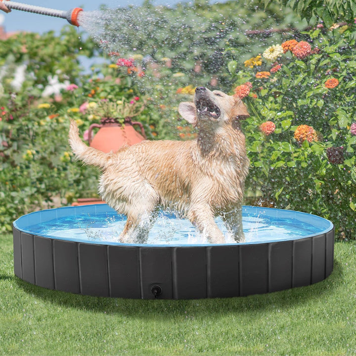 Yaheetech Hundepool für Hunde, Swimmingpool 100/120/140/160 x 30 cm, Hund Planschbecken Schwimmbecke