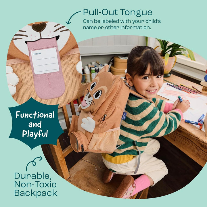 Affenzahn Kinderrucksack Grosser Freund | Kindergartenrucksack für Kinder von 3 bis 5 Jahren mit fun