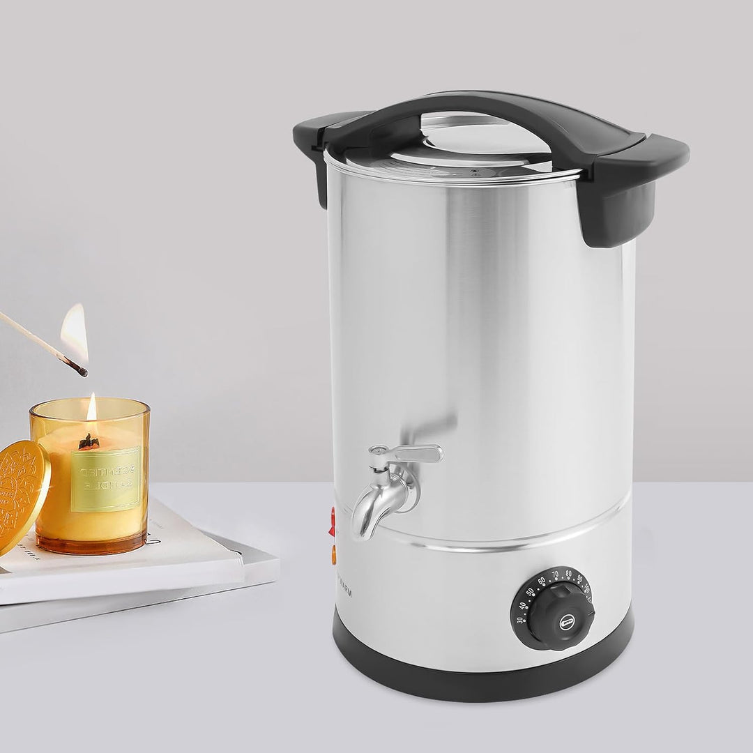NiuLifeya Wachsschmelzer 8 L, Wachsschmelztopf 1800 W, 30 bis 110 °C | Elektrischer Wachsschmelztopf