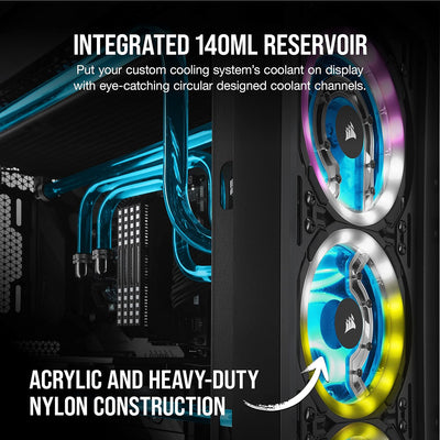 Corsair Hydro X Series XD7 RGB Pumpen-/Ausgleichsbehälter-Kombination (360-mm-Verteilerplattensystem