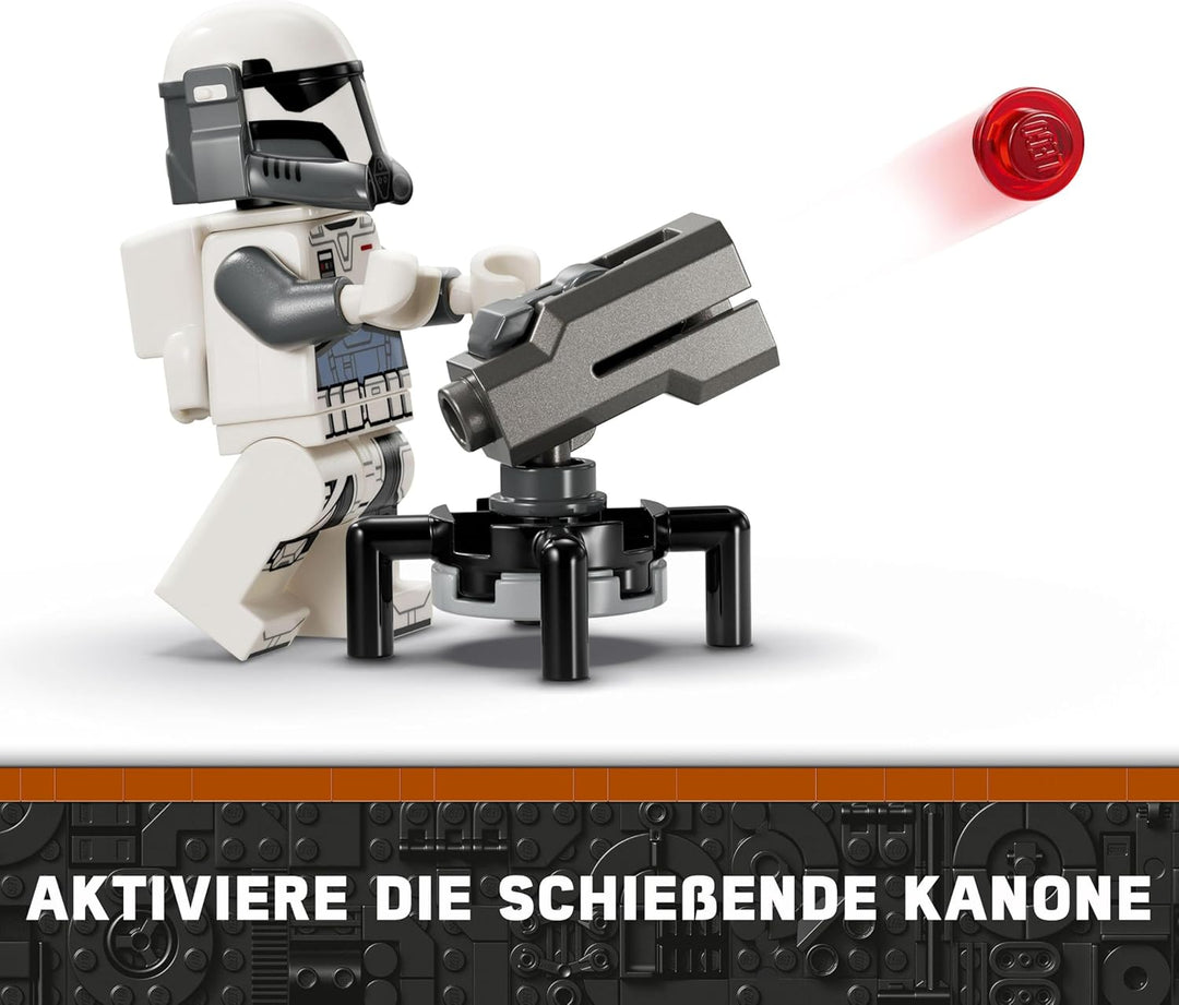 LEGO Star Wars: The Mandalorian Hinterhalt auf Mandalore Battle Pack, Abenteuer-Bauspielzeug für Kin