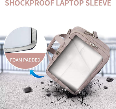 VANKEAN 17 Zoll Laptoptasche für Damen Mode, TSA-freundliche Laptop tasche, wasserdichte Aktentasche