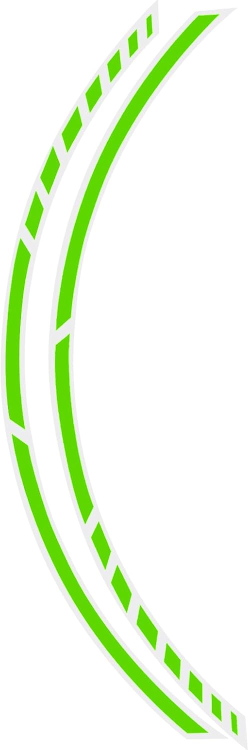 FOLIATEC PIN Striping Racing Felgenrandaufkleber Motorrad Zierstreifen Felgen Aufkleber, neon grün N