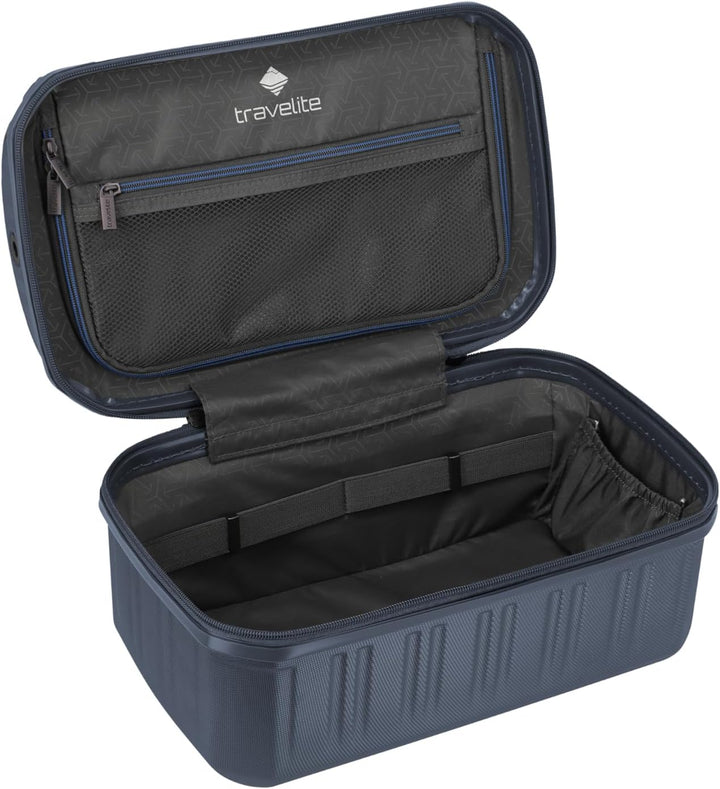 travelite DYNAMIIC Kosmetikkoffer, Beautycase 27x38x23 cm, ABS Hartschale, Koffer Aufsteckfunktion,