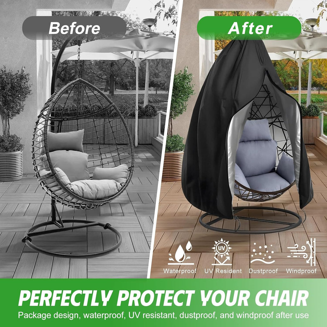 Hängesessel Abdeckung Hängestuhl Schutzhülle Ei-Stuhlbezug 210D | Outdoor Egg Chair Cover Wasserdich