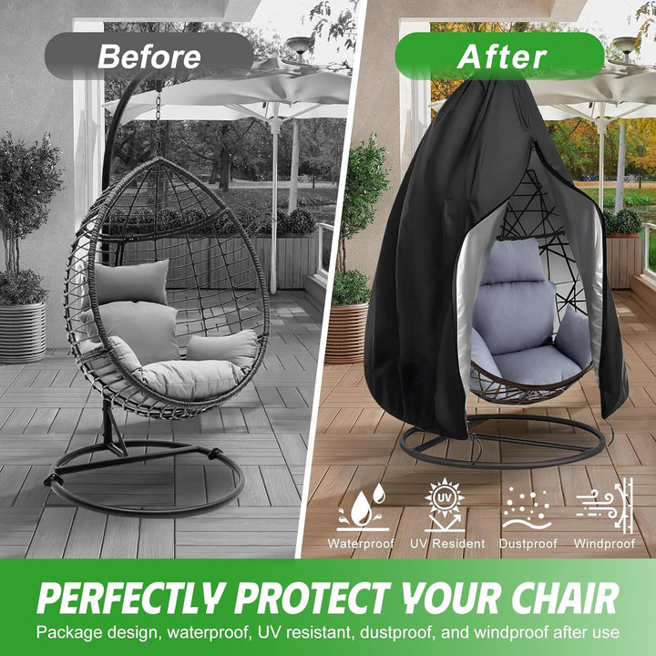 Hängesessel Abdeckung Hängestuhl Schutzhülle Ei-Stuhlbezug 210D | Outdoor Egg Chair Cover Wasserdich