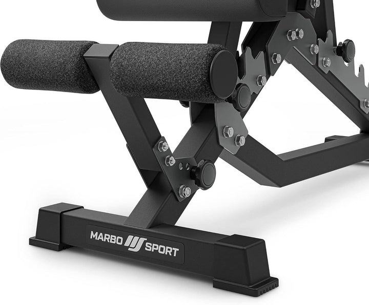 Marbo Sport Doppelseitige Bank verstellbare Hantelbank Trainingsbank Schwarz, Schwarz