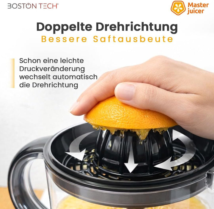 MasterJuicer: Saftpresse Elektrisch | 700 ml, Bidirektionale Rotation, 40W | 2 Kegel, BPA-frei, Trop