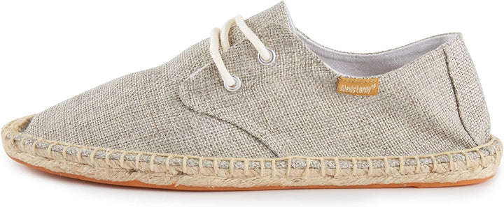 Alexis Leroy Lace Up Herren Espadrilles, Aprikose