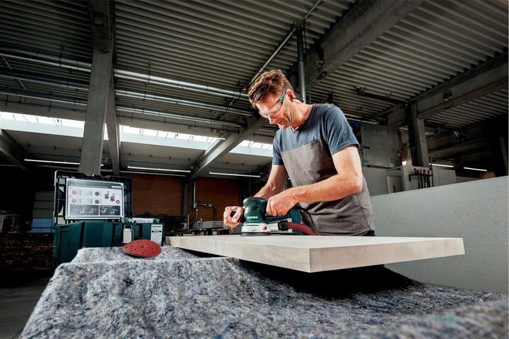 metabo Exzenterschleifer SXE 450 TurboTec - Mit patentierter Duo-Schwingkreisverstellung, Vario (V)-