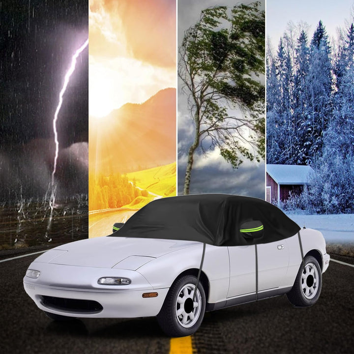 Halbe Autoabdeckung Ersatz für Mazda MX-5 Miata MK3 NC 2005-2015, Dachschutz-Autoabdeckung Wasserdic
